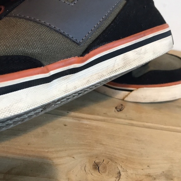 Pony Madison skateboard shoes sneakers black gray orange size 7.5 - Picture 10 of 10